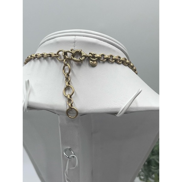 J. CREW Blue Peach Clear
Iridescent Rhinestone Gold Tone Statement Necklace - Picture 10 of 13